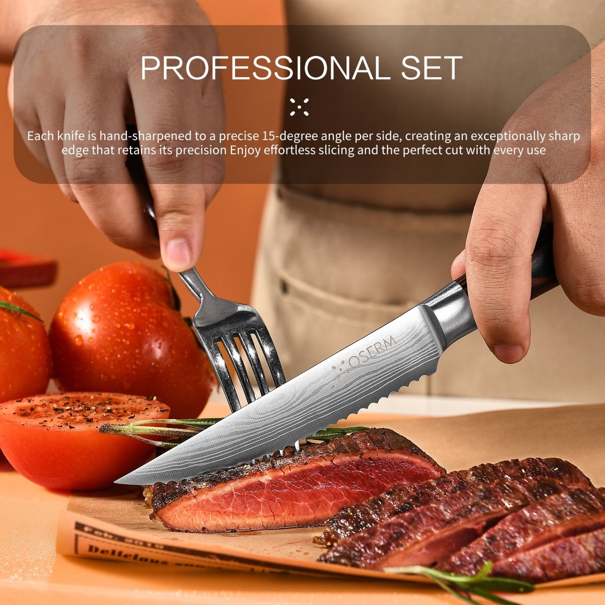 OSERM 6 - Piece Steak Knife Set