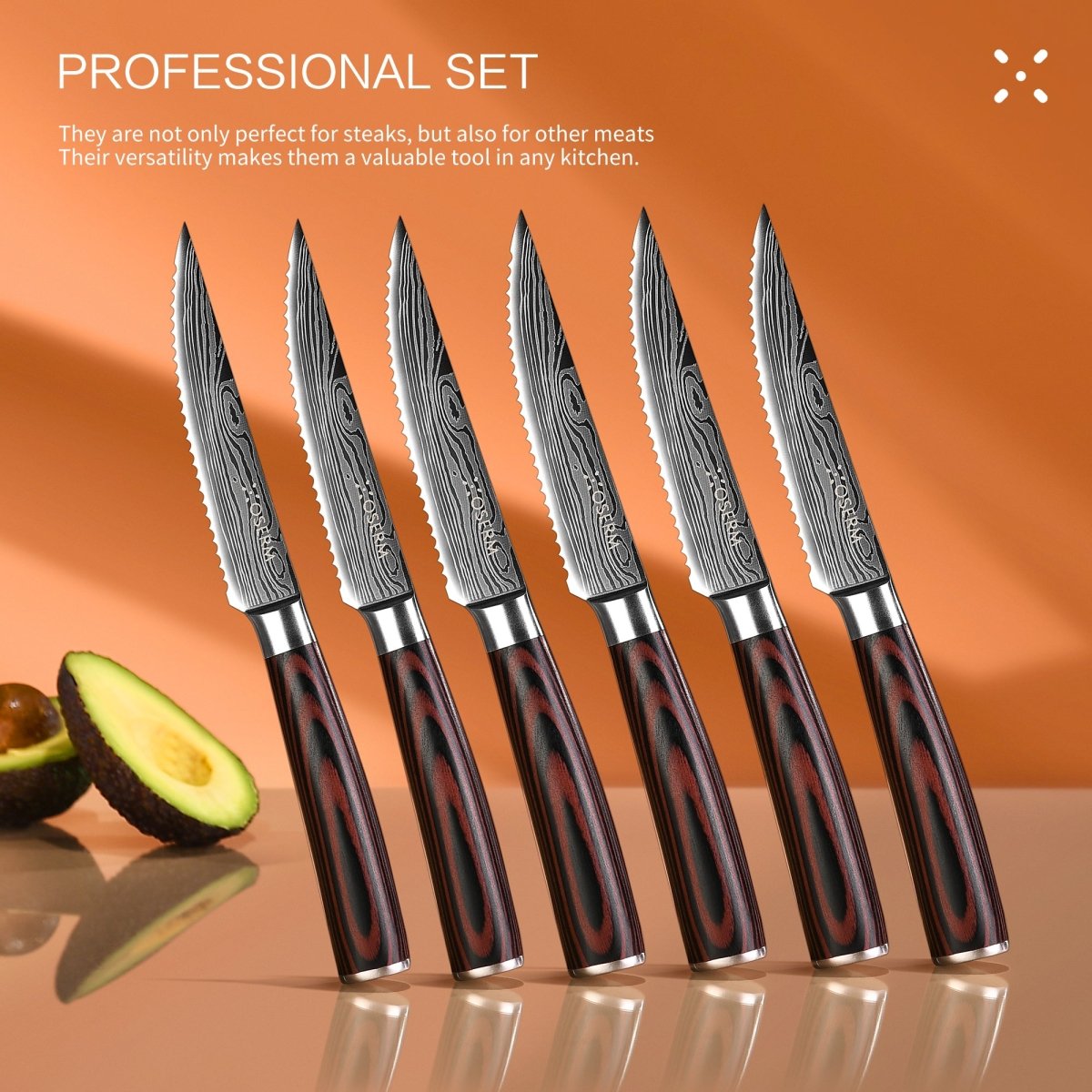 OSERM 6 - Piece Steak Knife Set